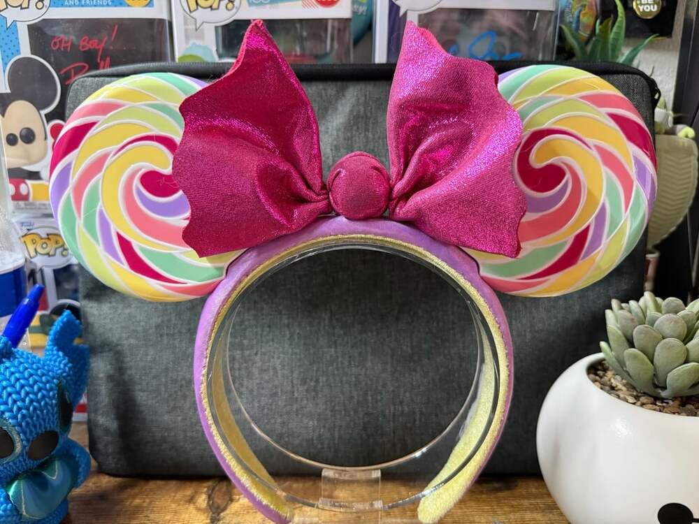 Disney Minnie Mouse Lollipop Swirl Candy Ears Headband